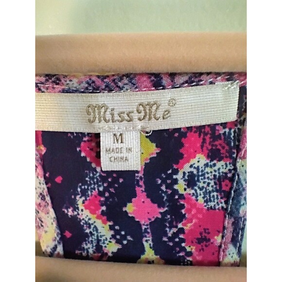 Miss Me Women's Embroidered Tank Top Boho Style Multicolored Size M - Picture 4 of 5